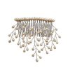 Freshwater pearl bridal hair comb handmade by Carrie Whelan Designs