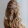 Handcrafted pearl bridal hair comb by Carrie Whelan Designs