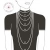 Necklace size chart on Carrie Whelan Designs handcrafted romantic gemstone jewelry