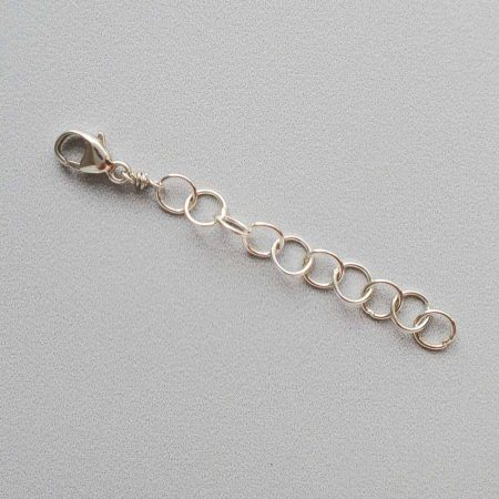 Silver chain necklace extender from Carrie Whelan Designs